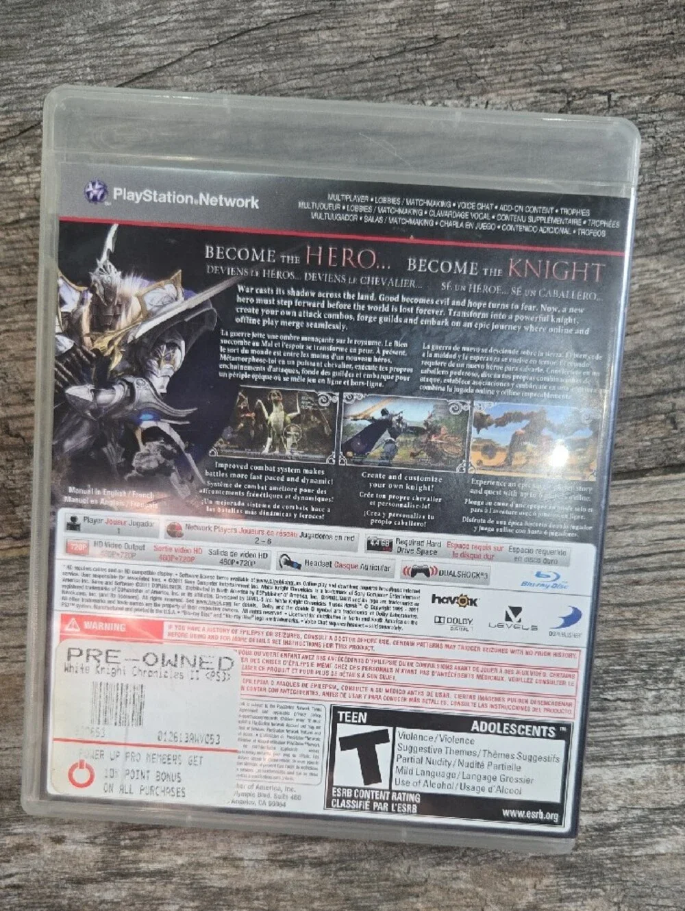 White Knight Chronicles II (Sony PlayStation 3, 2011) PS3 Game CIB